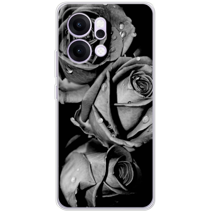 Чохол BoxFace OPPO Reno 14 5G Black and White Roses