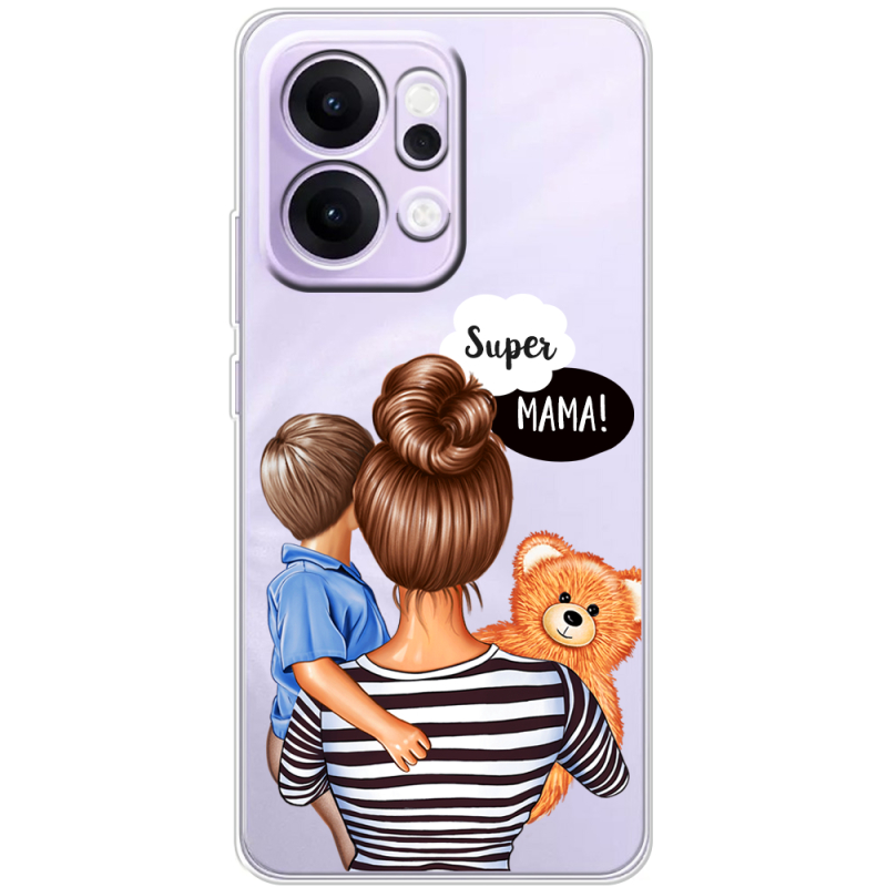 Прозорий чохол BoxFace OPPO Reno 14 5G Super Mama and Son