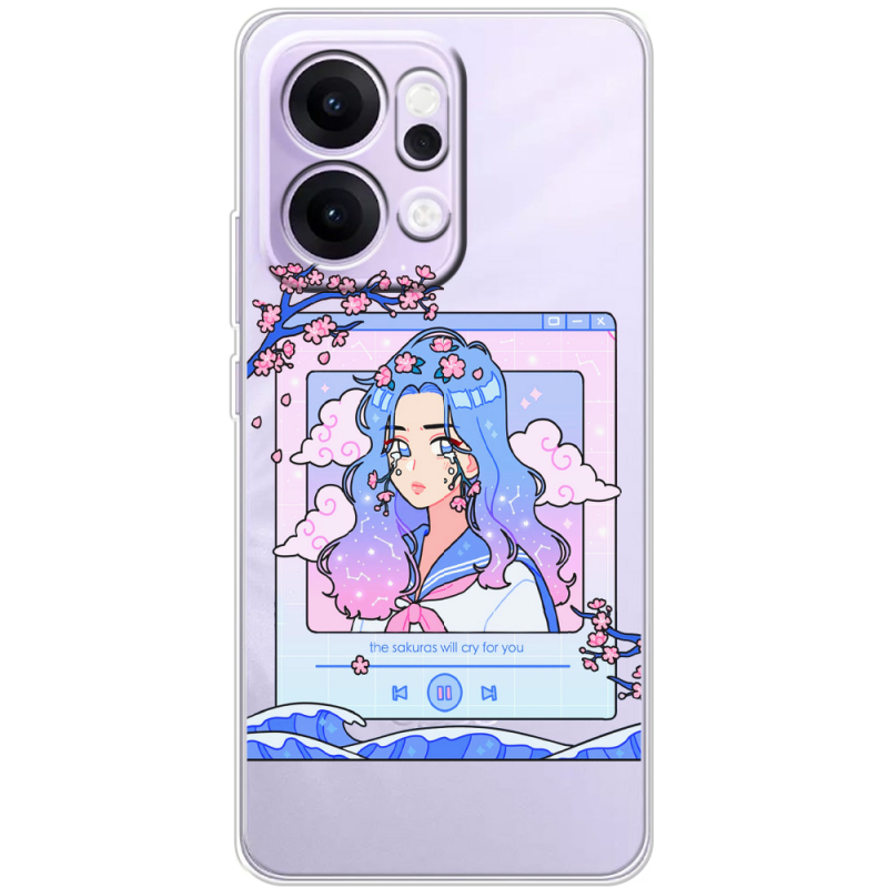 Прозорий чохол BoxFace OPPO Reno 14 5G The Sakuras Will Cry For You
