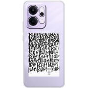 Прозорий чохол BoxFace OPPO Reno 14 5G Blah Blah