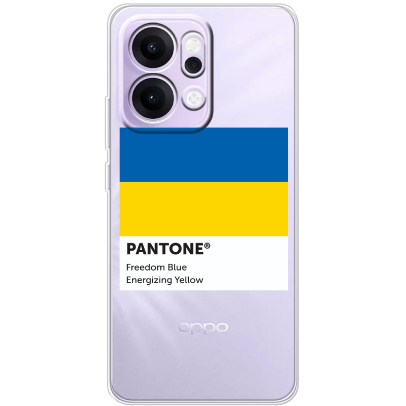 Прозорий чохол BoxFace OPPO Reno 14 5G Pantone вільний синій