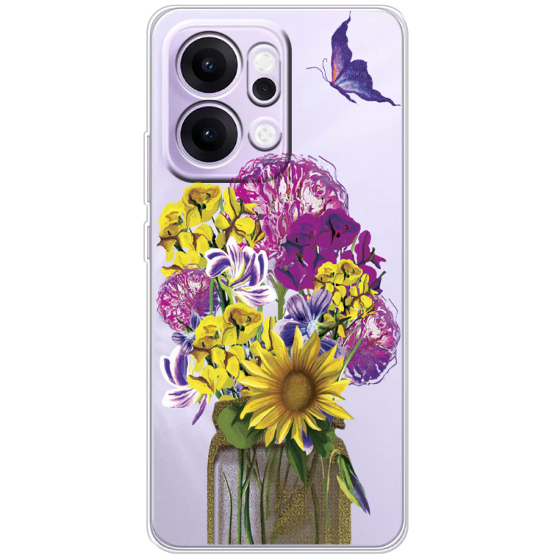 Прозорий чохол BoxFace OPPO Reno 14 5G My Bouquet