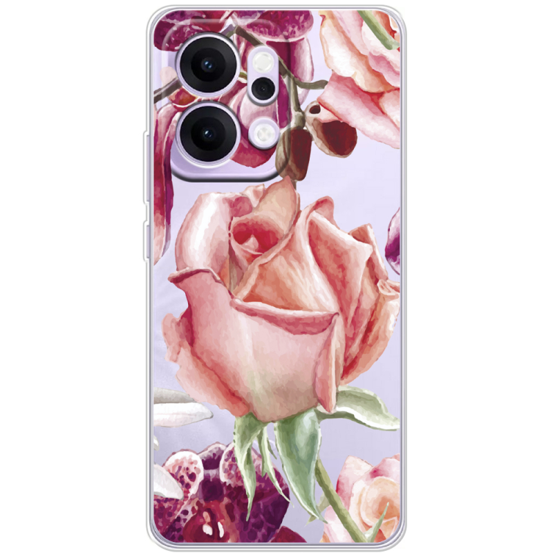 Прозорий чохол BoxFace OPPO Reno 14 5G Rose