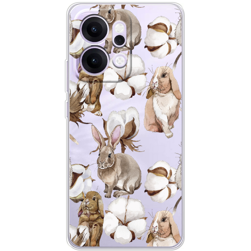 Прозорий чохол BoxFace OPPO Reno 14 5G Cotton and Rabbits