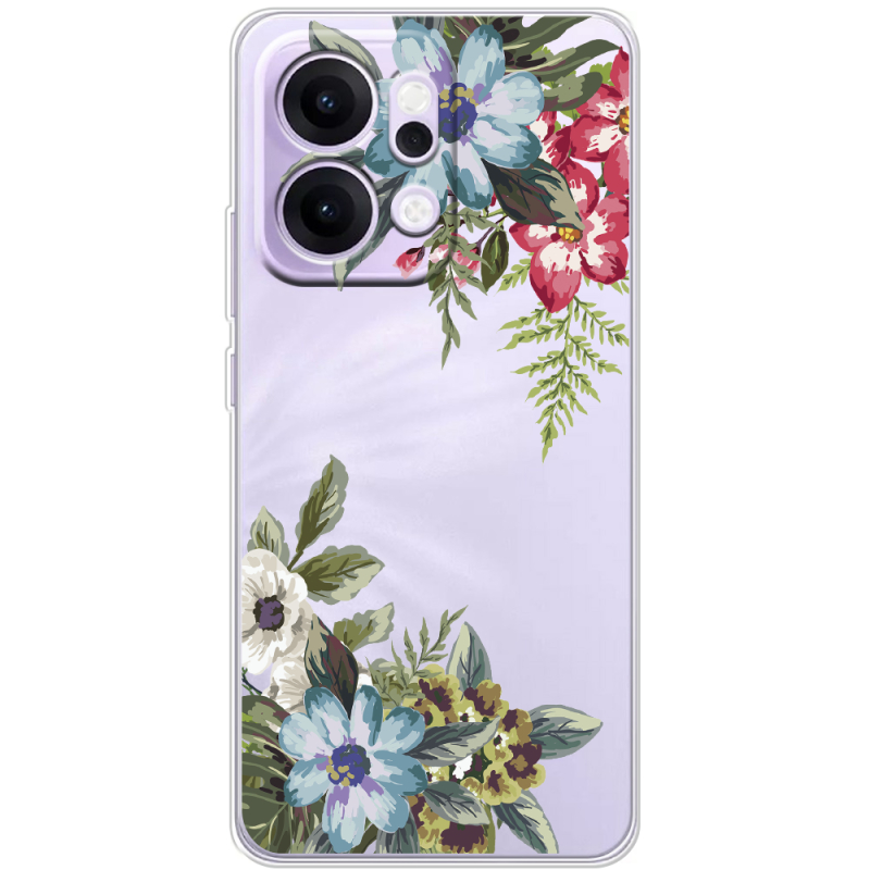 Прозорий чохол BoxFace OPPO Reno 14 5G Floral