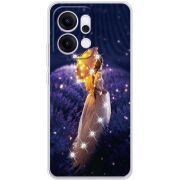 Чохол зі стразами OPPO Reno 14 5G Girl with Umbrella
