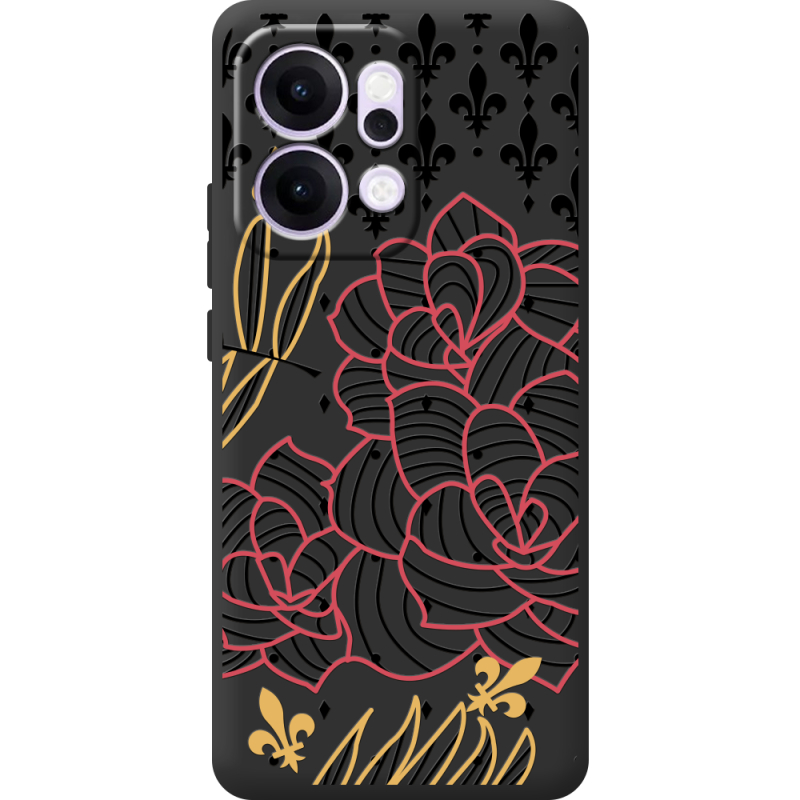 Чорний чохол BoxFace OPPO Reno 14 5G FranceFlowers