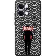 Чорний чохол BoxFace OPPO Reno 14 5G Man Pattern