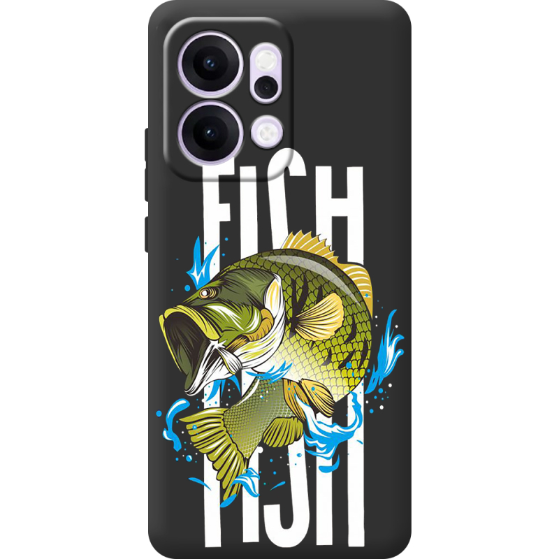 Чорний чохол BoxFace OPPO Reno 14 5G Fish