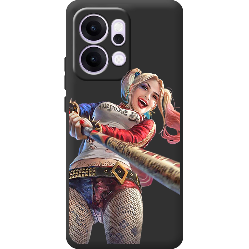 Чорний чохол BoxFace OPPO Reno 14 5G Happy Harley Quinn