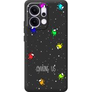 Чорний чохол BoxFace OPPO Reno 14 5G Among Us Invisible