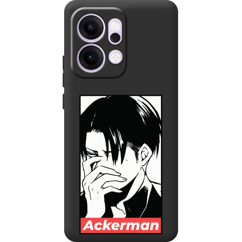 Чорний чохол BoxFace OPPO Reno 14 5G Attack On Titan - Ackerman