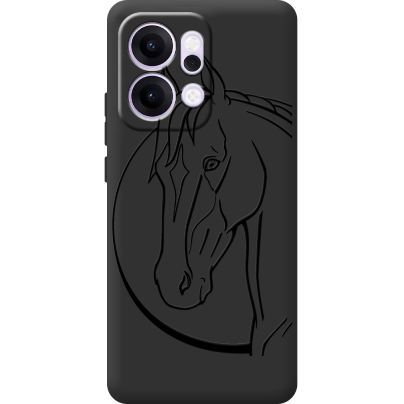 Чорний чохол BoxFace OPPO Reno 14 5G Horse