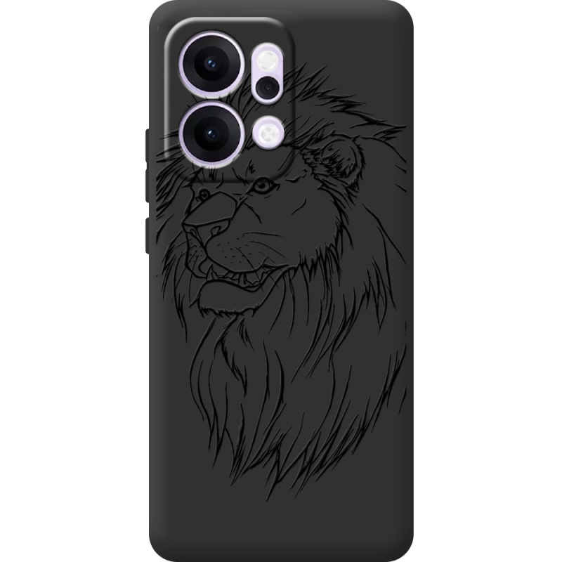 Чорний чохол BoxFace OPPO Reno 14 5G Lion
