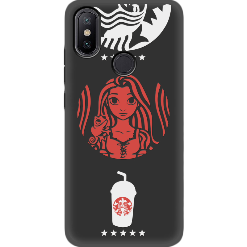 Черный чехол Uprint Xiaomi Mi 6X / A2 RedWhite Coffee