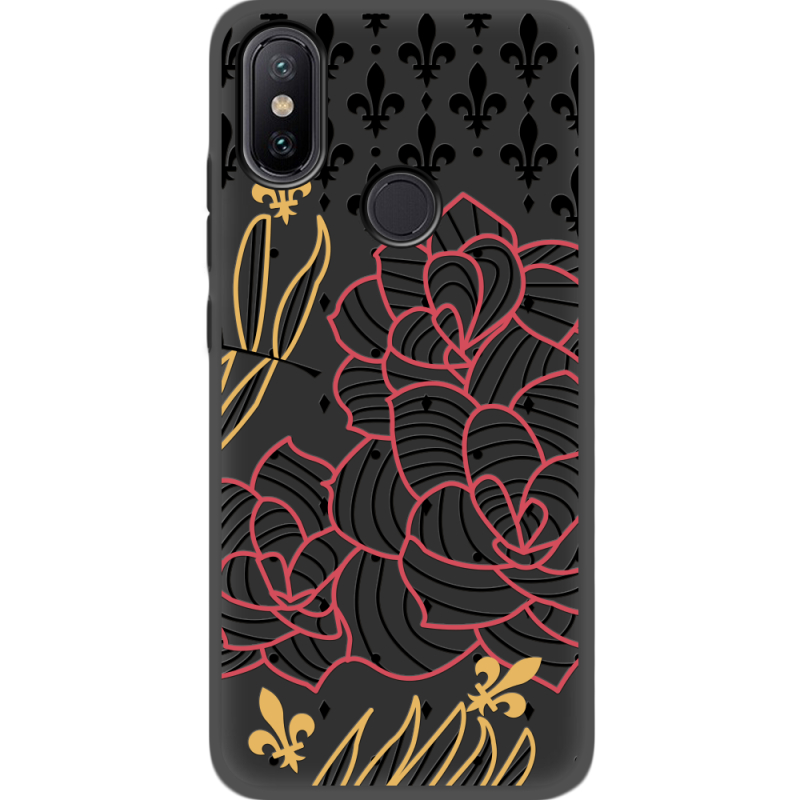 Черный чехол Uprint Xiaomi Mi 6X / A2 FranceFlowers