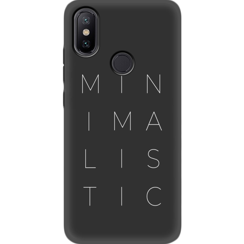 Черный чехол Uprint Xiaomi Mi 6X / A2 Minimalistic