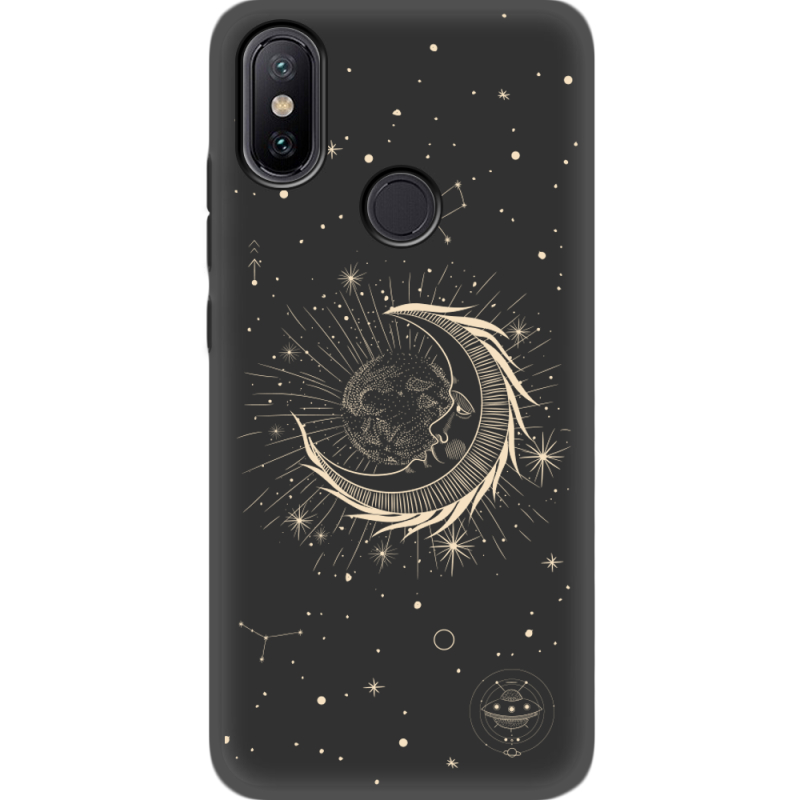 Черный чехол Uprint Xiaomi Mi 6X / A2 Moon