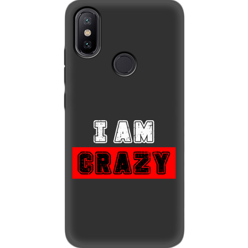 Черный чехол Uprint Xiaomi Mi 6X / A2 I'm Crazy