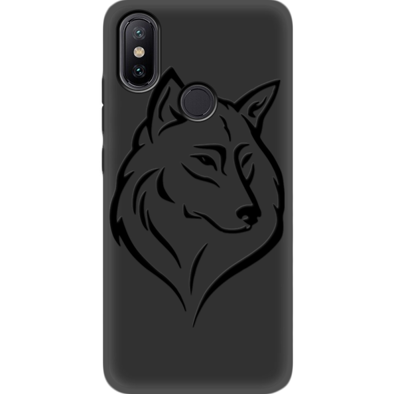 Черный чехол Uprint Xiaomi Mi 6X / A2 Wolf