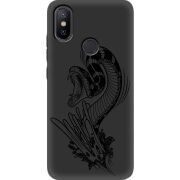 Черный чехол Uprint Xiaomi Mi 6X / A2 Snake