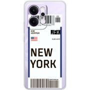 Прозорий чохол BoxFace OPPO Reno 14 Pro 5G Ticket New York