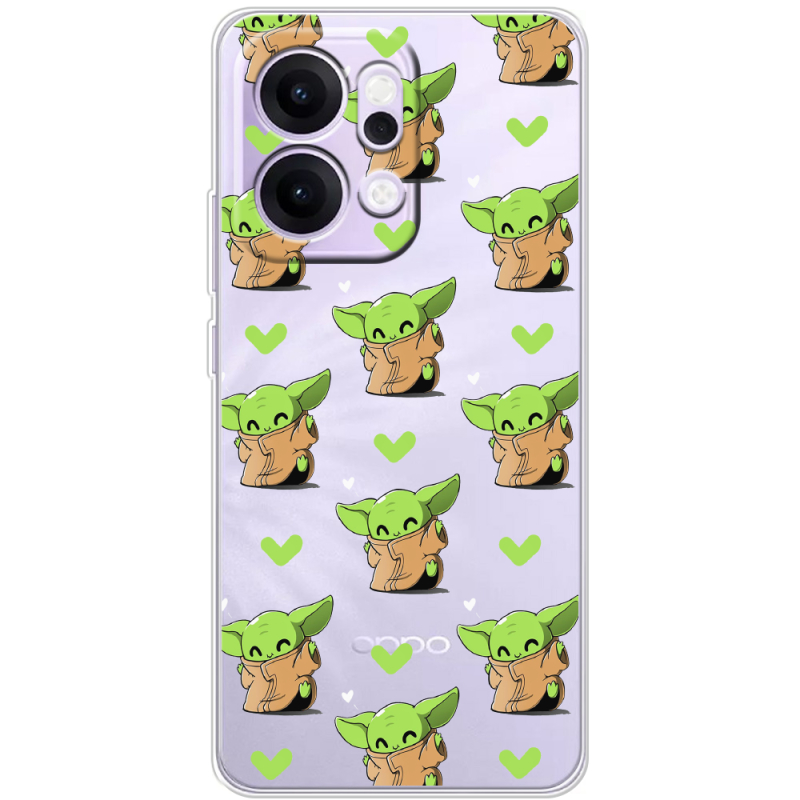 Прозорий чохол BoxFace OPPO Reno 14 Pro 5G Pattern Baby Yoda