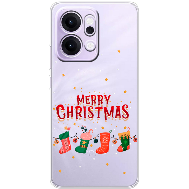 Прозорий чохол BoxFace OPPO Reno 14 Pro 5G Merry Christmas