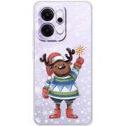 Прозорий чохол BoxFace OPPO Reno 14 Pro 5G Christmas Deer with Snow
