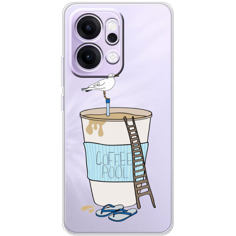 Прозорий чохол BoxFace OPPO Reno 14 Pro 5G Segull in Cofee Pool