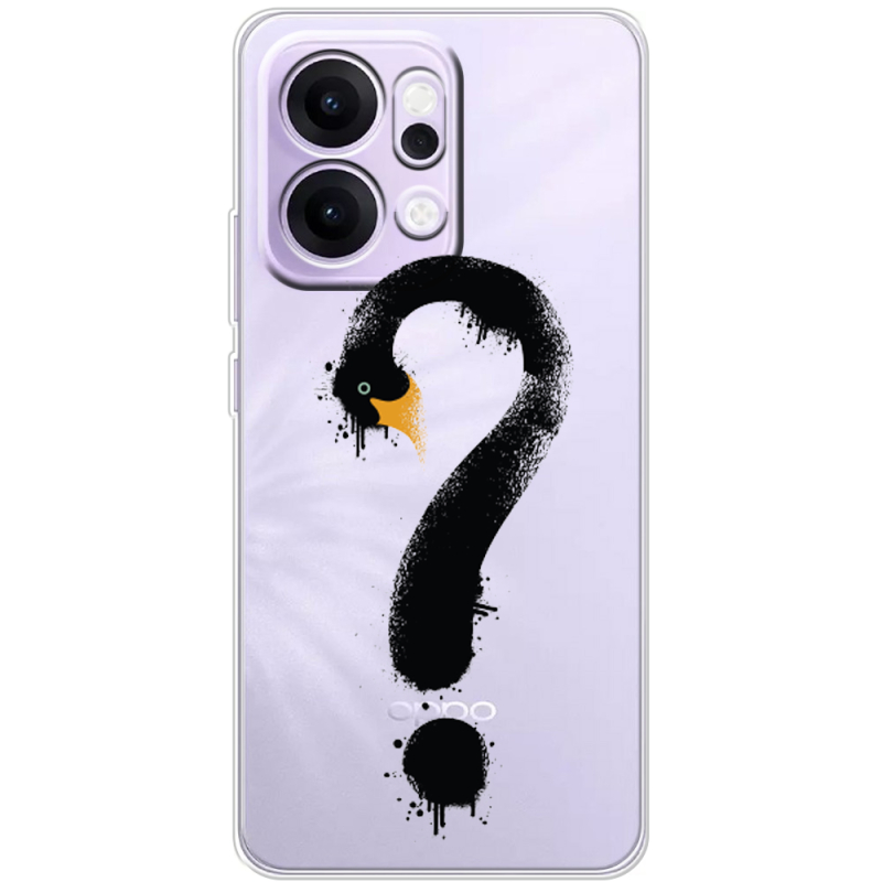 Прозорий чохол BoxFace OPPO Reno 14 Pro 5G Swan question