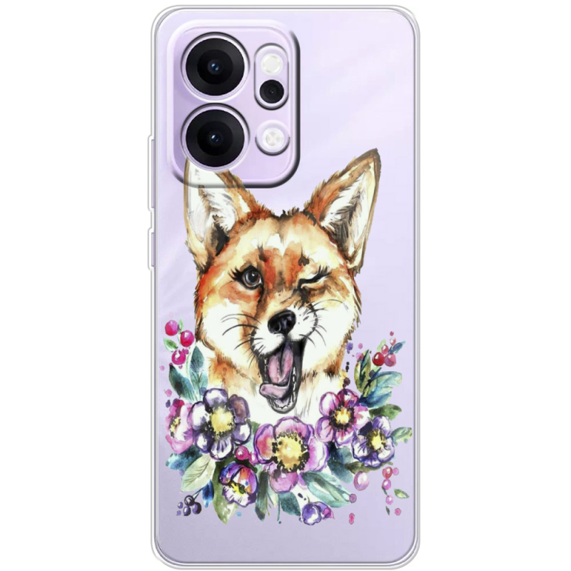 Прозорий чохол BoxFace OPPO Reno 14 Pro 5G Winking Fox