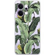 Прозорий чохол BoxFace OPPO Reno 14 Pro 5G Banana Leaves