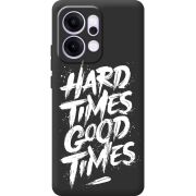 Чорний чохол BoxFace OPPO Reno 14 Pro 5G Hard Times Good Times