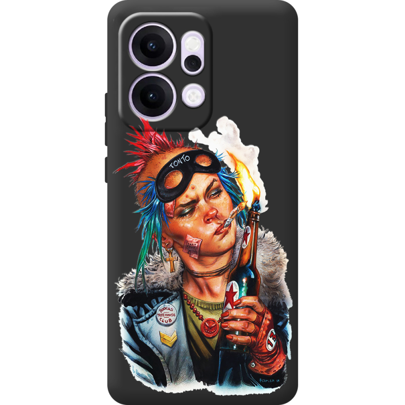 Чорний чохол BoxFace OPPO Reno 14 Pro 5G Tanker Girl