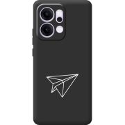 Чорний чохол BoxFace OPPO Reno 14 Pro 5G Paper Plane