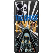 Чорний чохол BoxFace OPPO Reno 14 Pro 5G Привид Києва в дії