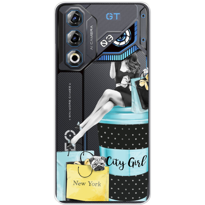 Прозорий чохол BoxFace Nubia Neo 3 GT 5G City Girl
