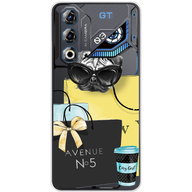 Прозорий чохол BoxFace Nubia Neo 3 GT 5G Fashion Pug