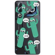 Прозорий чохол BoxFace Nubia Neo 3 GT 5G с 3D-глазками HIYA