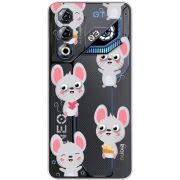 Прозорий чохол BoxFace Nubia Neo 3 GT 5G с 3D-глазками Mouse