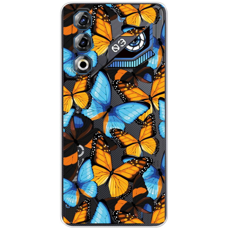 Прозорий чохол BoxFace Nubia Neo 3 GT 5G Butterfly Morpho