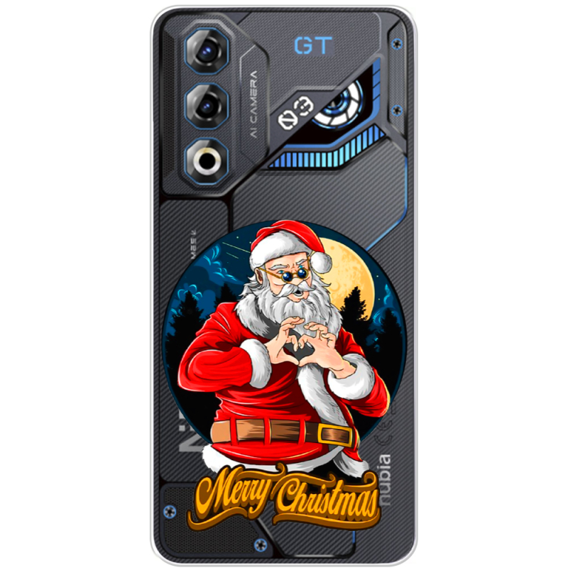 Прозорий чохол BoxFace Nubia Neo 3 GT 5G Cool Santa