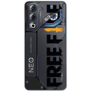 Прозорий чохол BoxFace Nubia Neo 3 GT 5G Free Fire Black Logo