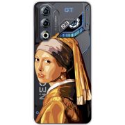 Прозорий чохол BoxFace Nubia Neo 3 GT 5G Девушка с жемчужной серёжкой