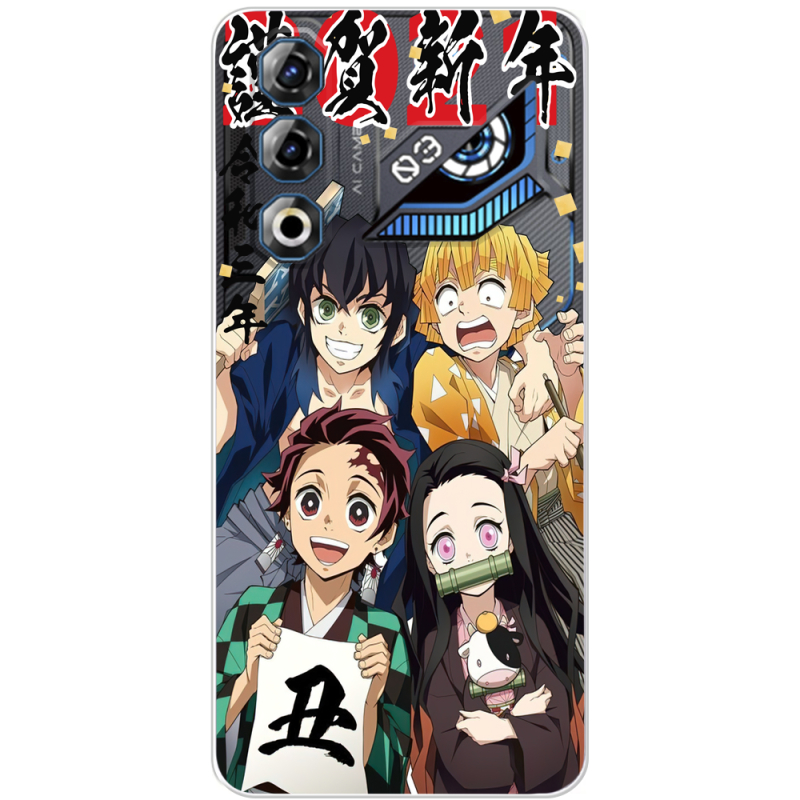 Прозорий чохол BoxFace Nubia Neo 3 GT 5G Незуко та друзі