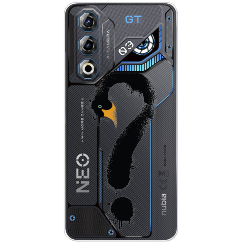 Прозорий чохол BoxFace Nubia Neo 3 GT 5G Swan question