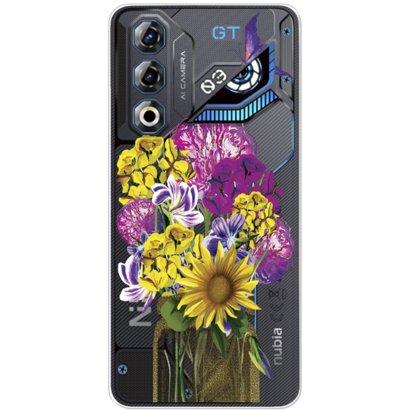 Прозорий чохол BoxFace Nubia Neo 3 GT 5G My Bouquet