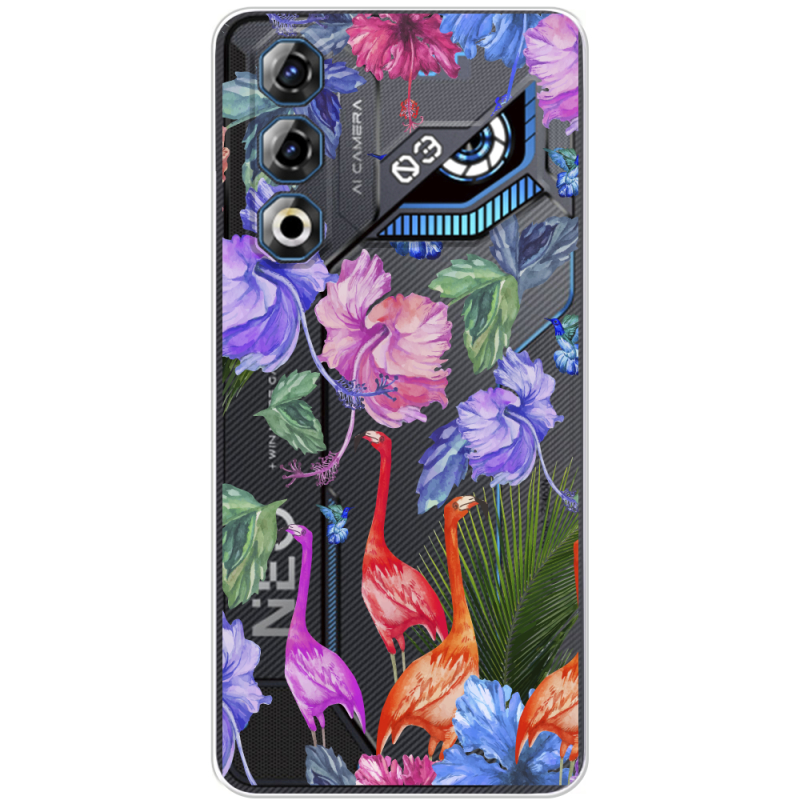 Прозорий чохол BoxFace Nubia Neo 3 GT 5G Flamingo