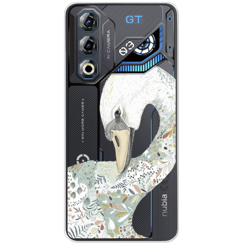 Прозорий чохол BoxFace Nubia Neo 3 GT 5G Swan